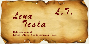 Lena Tesla vizit kartica